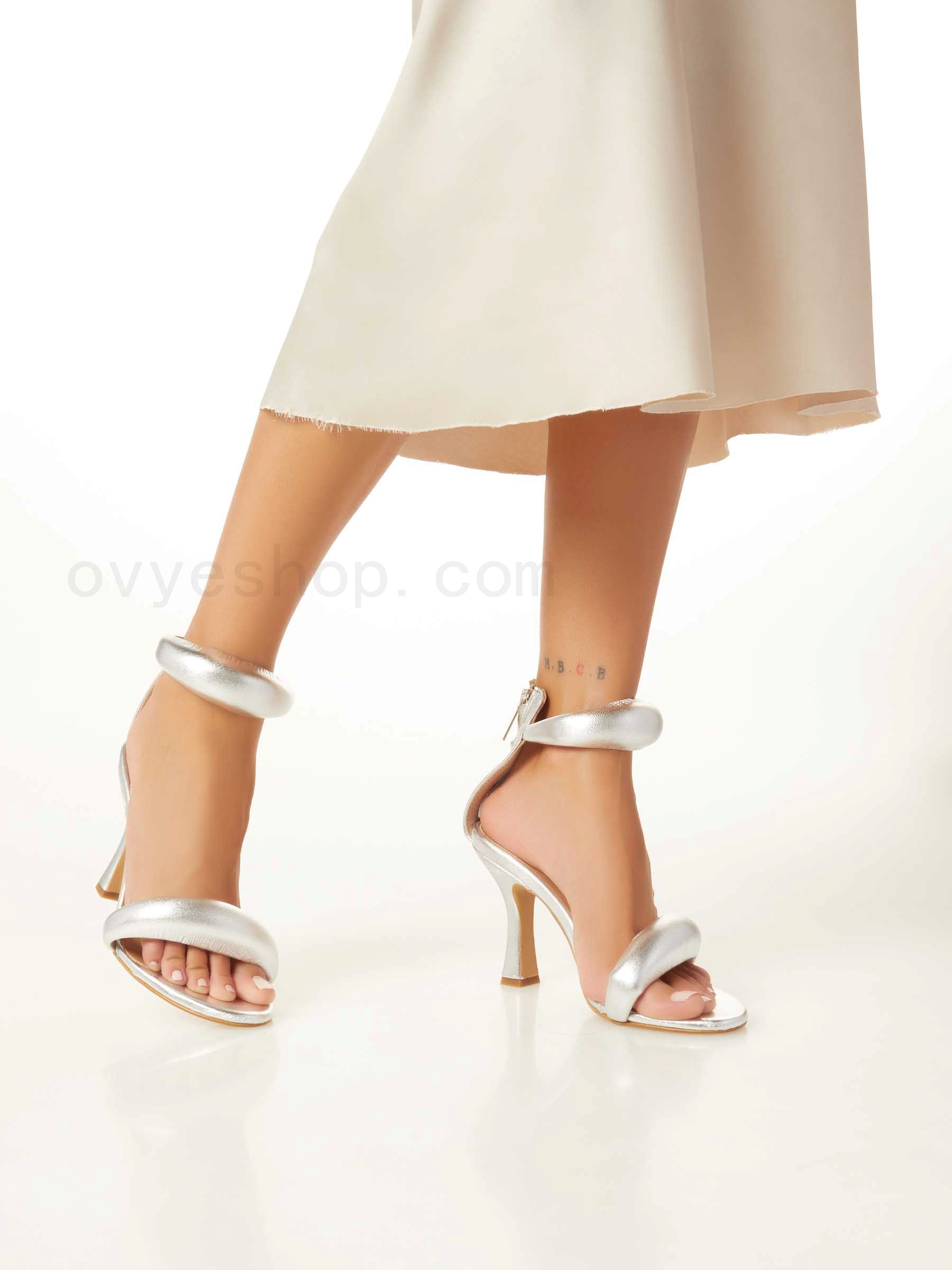 (image for) Online Leather Heel Sandal F0817885-0651